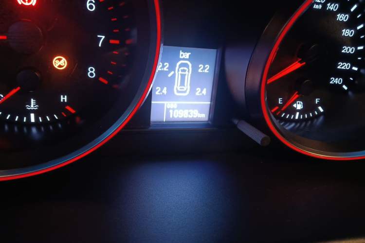 Used Haval M6 2018 1.5T Manual Two-Wheel Drive Elite Model Odometer Close Up