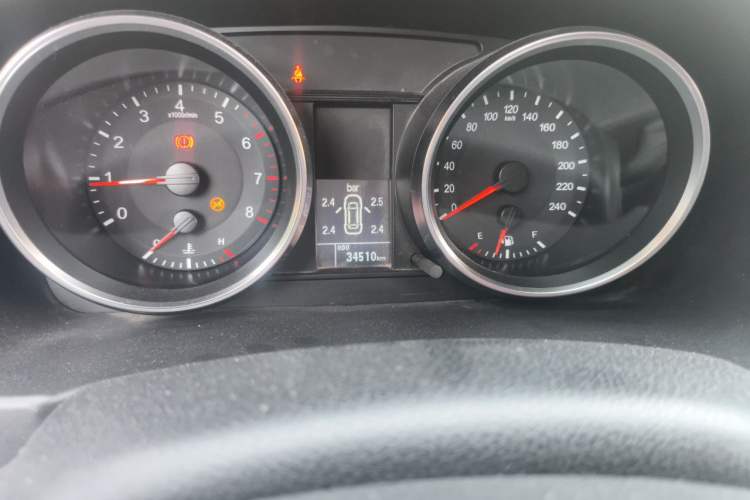 Used Haval M6 2018 1.5T Manual Two-Wheel Drive Elite Model Odometer Close Up