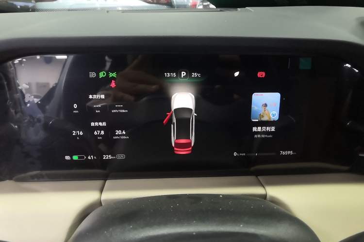 Used Hima AITO M5 2022 Pure Electric All-Wheel-Drive Performance Edition Odometer Close Up