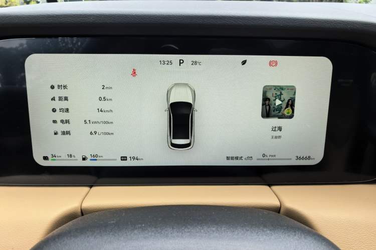 Used Hima AITO M5 2022 Extended-Range Four-Wheel Drive Ultimate Edition Odometer Close Up