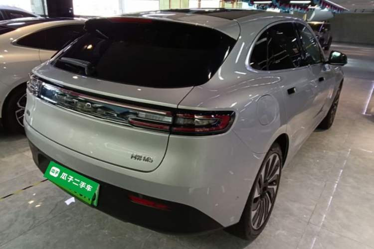 Used Hima AITO M5 2022 Extended-Range Four-Wheel Drive Performance Version Rear Right 45 Deg