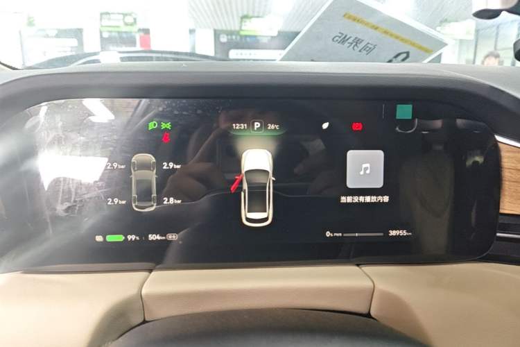 Used Hima AITO M5 2022 Pure Electric Rear-Drive Standard Edition Instrument Cluster