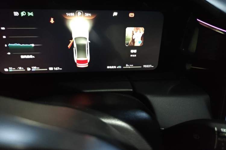 Used Hima AITO M5 2022 Extended-Range Four-Wheel Drive Flagship Edition Odometer Close Up