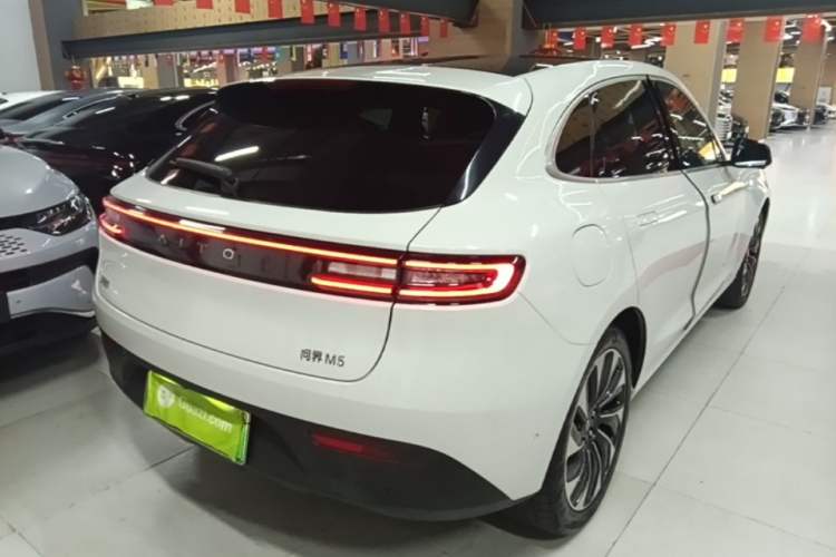 Used Hima AITO M5 2022 Extended-Range Four-Wheel Drive Performance Version Rear Right 45 Deg