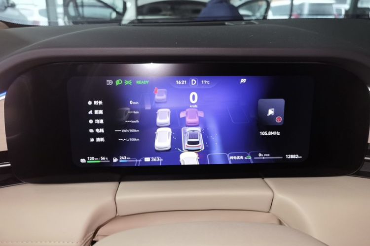Used Hima AITO M5 2024 Extended-Range Max Rear-Wheel Drive Advanced Intelligent Driving Version Odometer Close Up
