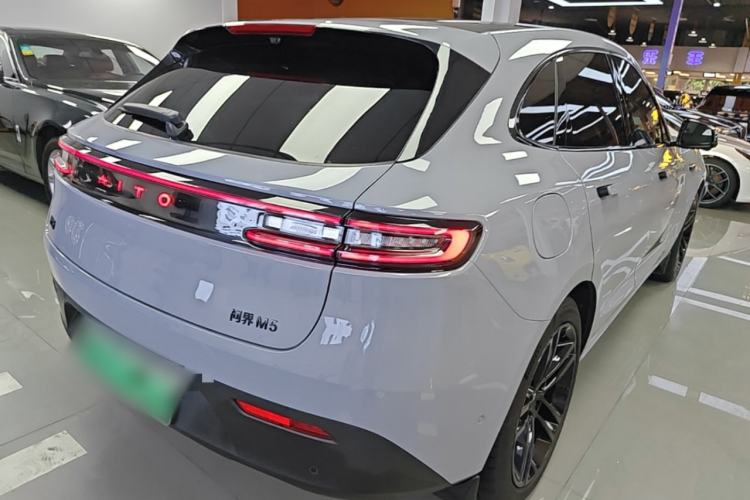Used Hima AITO M5 2024 Extended-Range Max RS Four-Wheel Drive Advanced Intelligent Driving Version Rear Right 45 Deg
