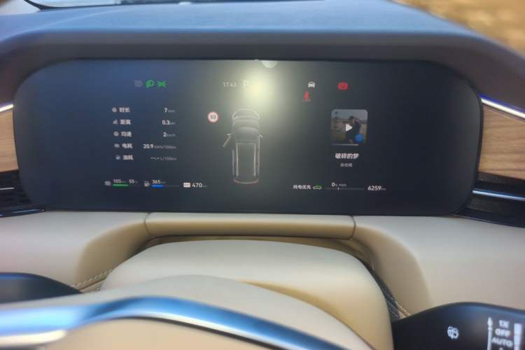 Used Hima AITO M7 2024 1.5T Intelligent Driving Rear-Drive Pro Version 5 Seats Odometer Close Up