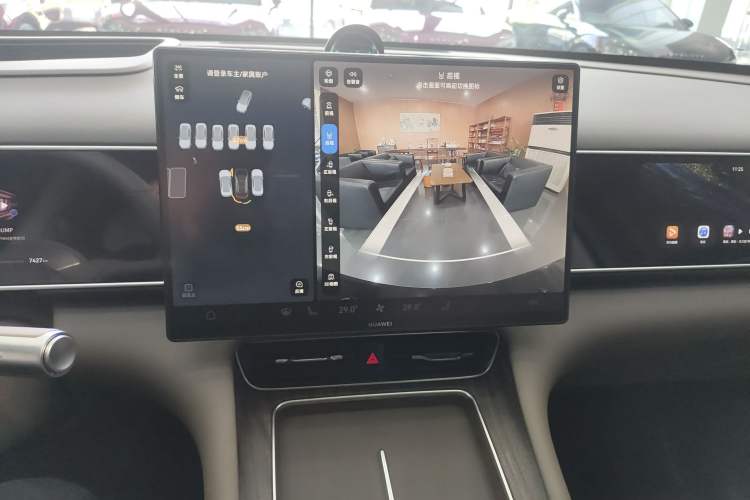 Used Hima AITO M7 2026 Model Pure Electric Max All-Wheel Drive 5-Seater Version Audio And AC Panel