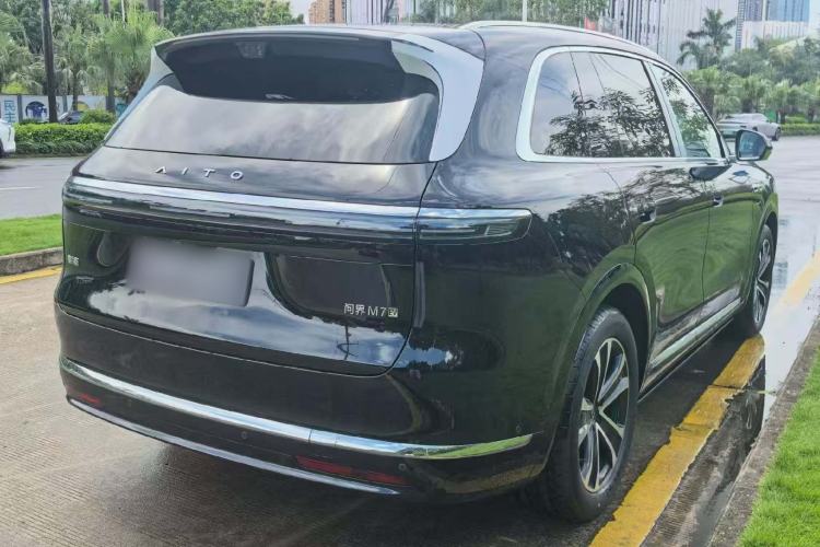 Used Hima AITO M7 2026 Model Pure-Electric Max Long-Range Edition, 6-seater (896-line LiDAR) Rear Right 45 Deg