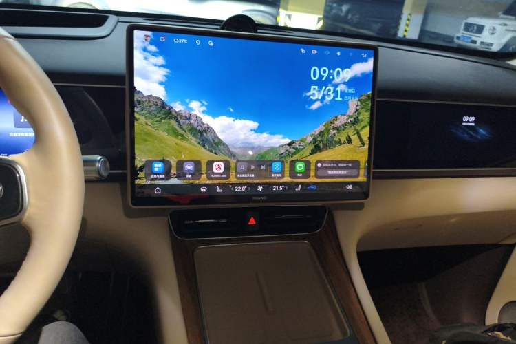 Used Hima AITO M7 2026 Model Range-Extending Max All-Wheel Drive 6-Seater Version Audio And AC Panel