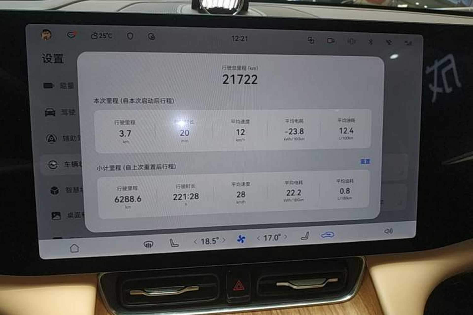 Used Hima AITO M8 2025 Extended-Range Ultra Version 53.4 kWh 6-Seater Edition Instrument Cluster