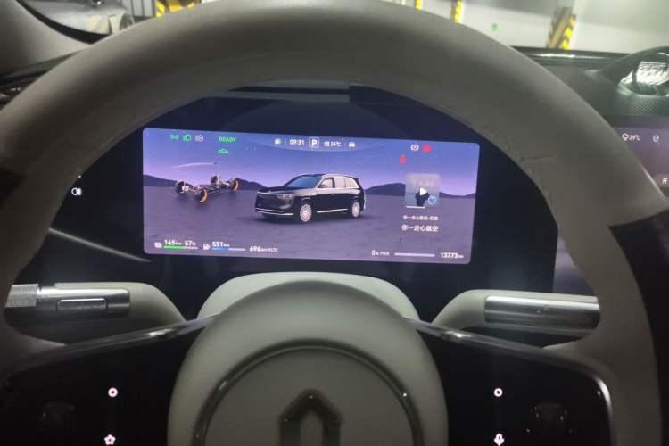 Used Hima AITO M8 2025 Extended-Range Ultra Version 53.4 kWh 6-Seater Edition Instrument Cluster