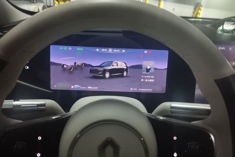 Used Hima AITO M8 2025 Extended-Range Ultra Version 53.4 kWh 6-Seater Edition Instrument Cluster