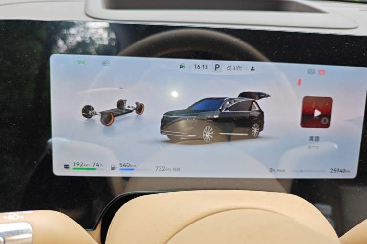 Used Hima AITO M8 2025 Extended-Range Max+ Version 53.4 kWh 6-Seater Edition Instrument Cluster