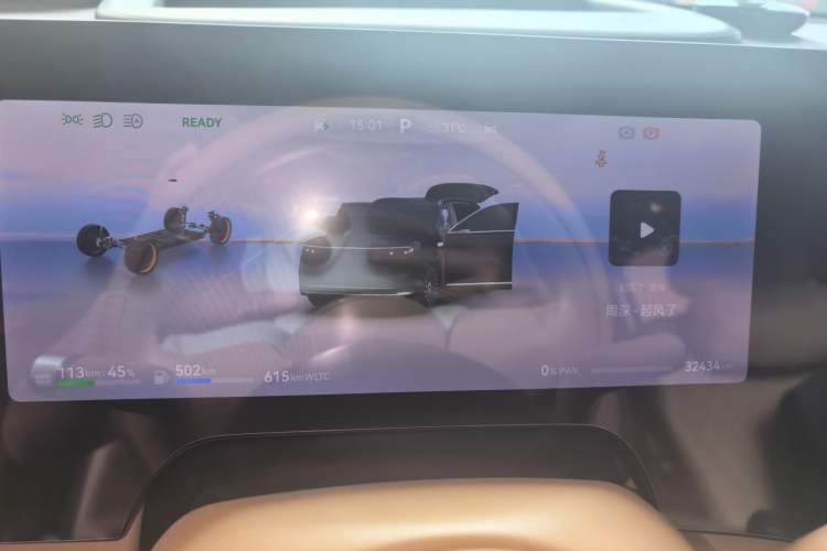 Used Hima AITO M8 2025 Extended-Range Ultra Version 53.4 kWh 6-Seater Edition Instrument Cluster