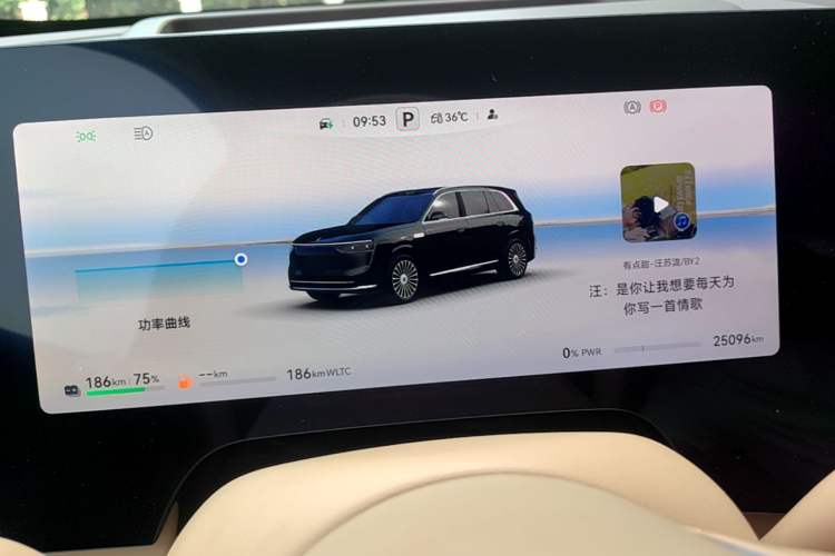 Used Hima AITO M8 2025 Extended-Range Ultra Version 53.4 kWh 6-Seater Edition Instrument Cluster