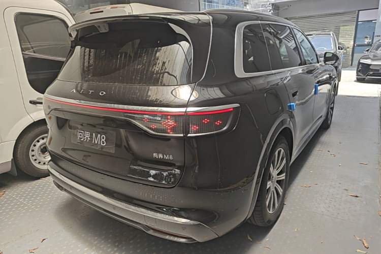Used Hima AITO M8 2025 Model Range-Extended Max Version 53.4kWh Six-Seater (896-line LiDAR) Rear Right 45 Deg