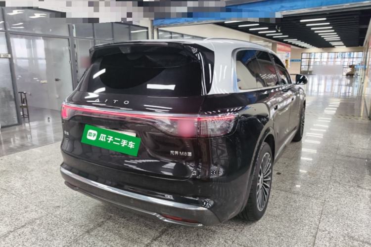 Used Hima AITO M8 2025 Model Pure Electric Max+ Five-Seat Long-Range Version Rear Right 45 Deg
