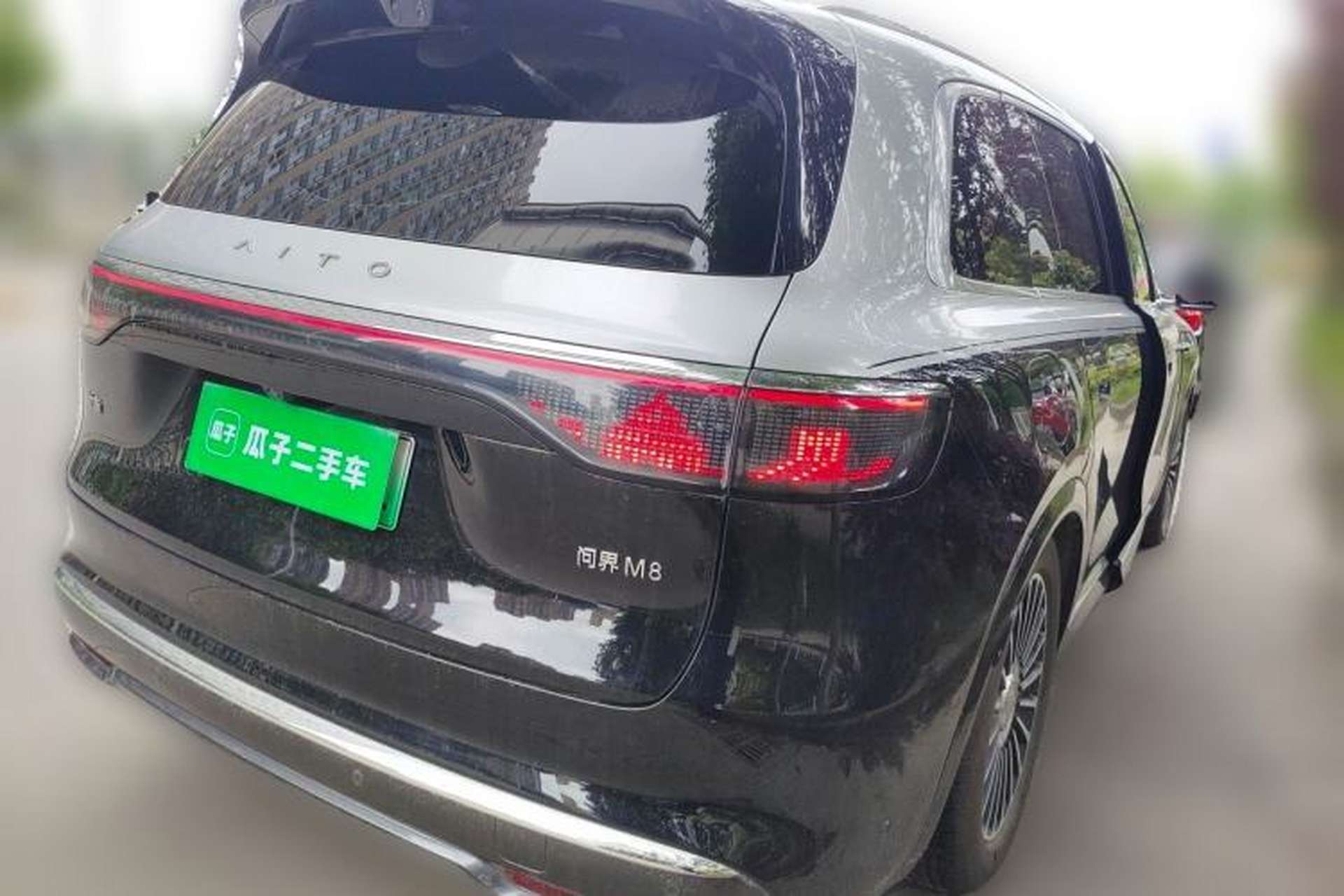 Used Hima AITO M8 2025 Extended-Range Max+ Version 53.4 kWh 5-Seater Edition Rear Right 45 Deg