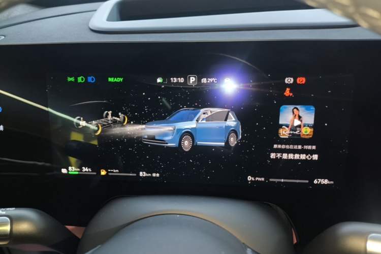 Used Hima AITO M8 2025 Extended-Range Ultra Version 53.4 kWh 5-Seater Edition Instrument Cluster