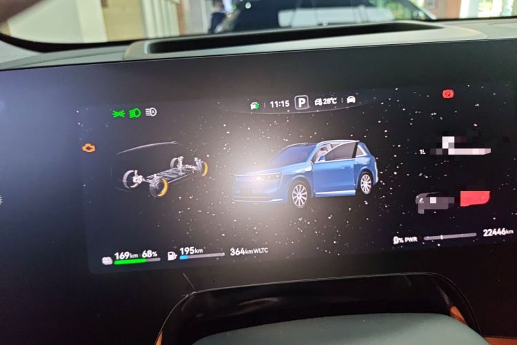 Used Hima AITO M8 2025 Extended-Range Max+ Version 53.4 kWh 6-Seater Edition Instrument Cluster