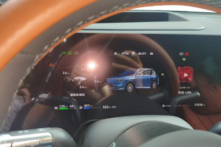 Used Hima AITO M8 2025 Extended-Range Max+ Version 53.4 kWh 6-Seater Edition Instrument Cluster