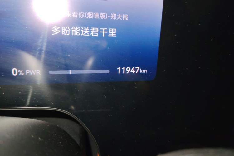 Used Hima AITO M8 2025 Extended-Range Ultra Version 53.4 kWh 6-Seater Edition Odometer Close Up