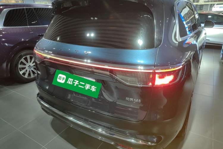 Used Hima AITO M8 2025 Extended-Range Max+ Version 53.4 kWh 6-Seater Edition Rear Right 45 Deg