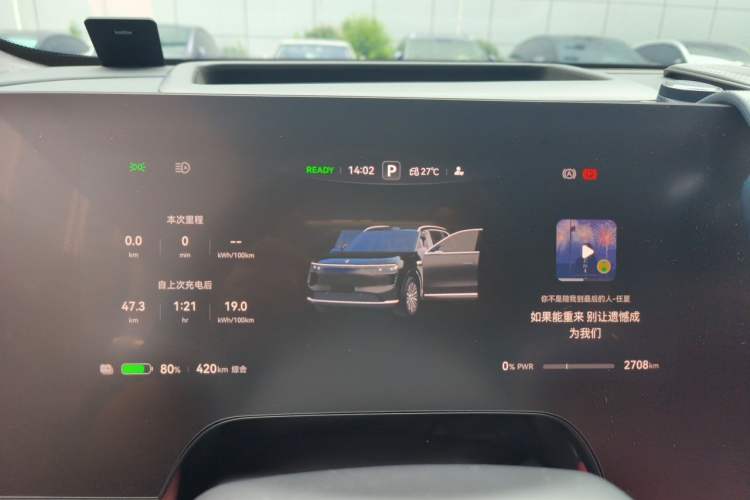 Used Hima AITO M8 2025 Model Pure Electric Max+ Six-Seater All-Wheel-Drive (896-line LiDAR) Instrument Cluster