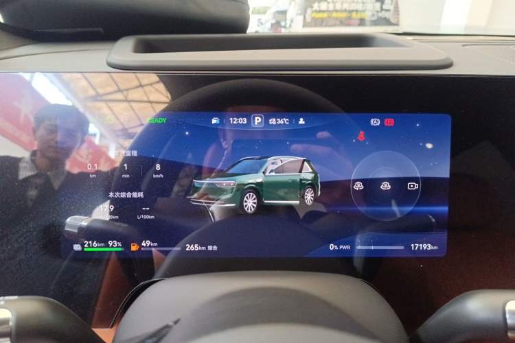 Used Hima AITO M8 2025 Extended-Range Max+ Version 53.4 kWh 6-Seater Edition Instrument Cluster