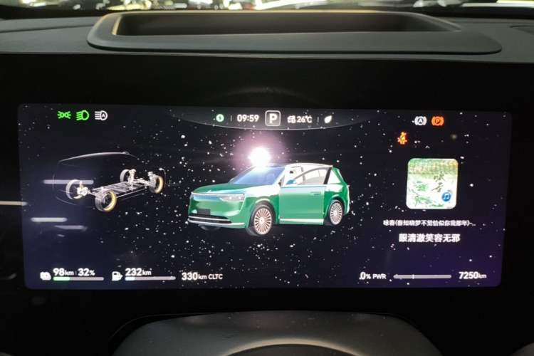 Used Hima AITO M8 2025 Extended-Range Ultra Version 53.4 kWh 6-Seater Edition Instrument Cluster