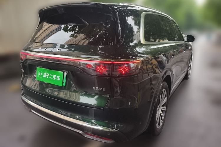 Used Hima AITO M8 2025 Extended-Range Max+ Version 53.4 kWh 5-Seater Edition Rear Right 45 Deg