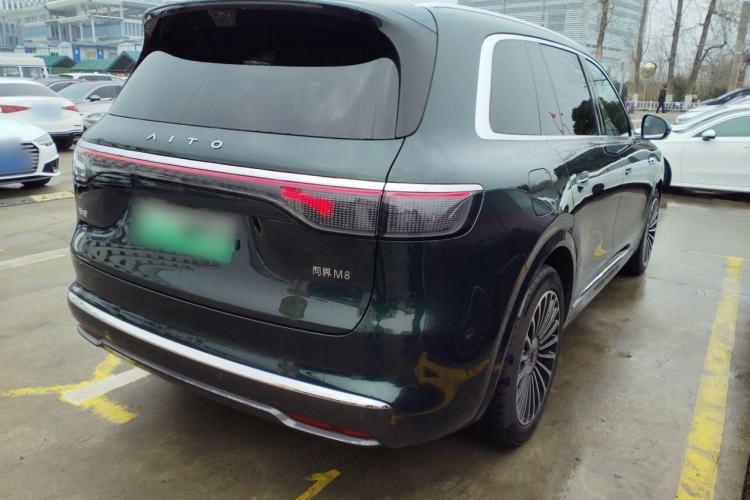Used Hima AITO M8 2025 Extended-Range Ultra Version 53.4 kWh 6-Seater Edition Rear Right 45 Deg