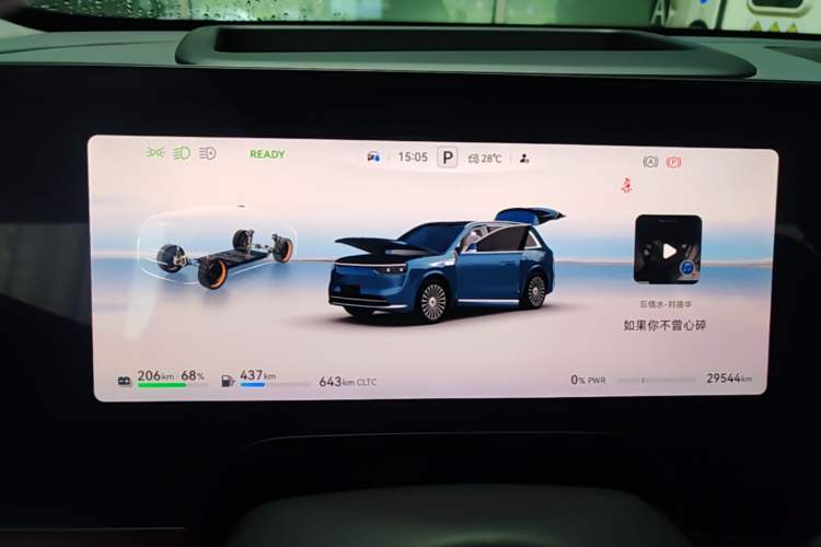Used Hima AITO M8 2025 Extended-Range Ultra Version 53.4 kWh 5-Seater Edition Instrument Cluster