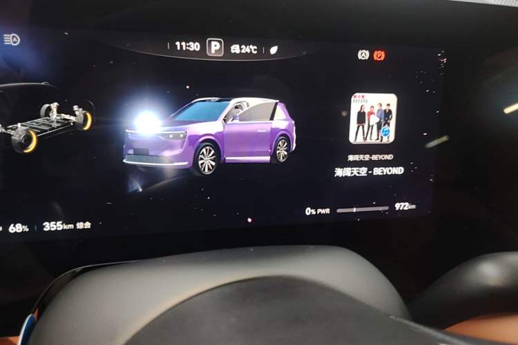 Used Hima AITO M8 2025 Model Pure Electric Max+ Five-Seater All-Wheel-Drive (896-line LiDAR) Instrument Cluster