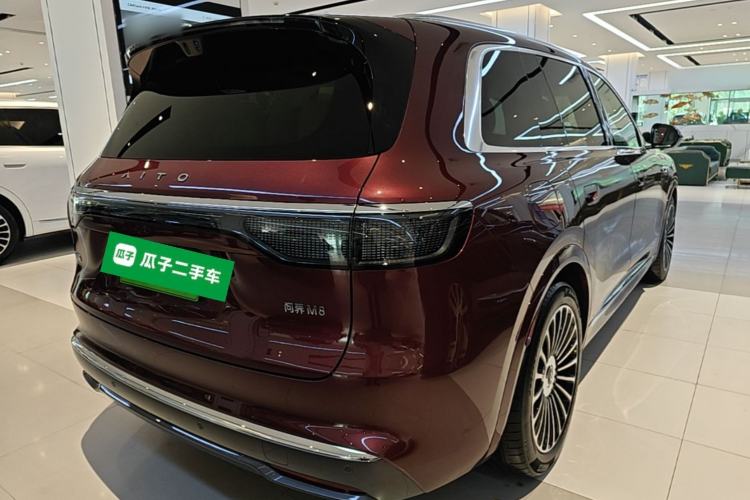 Used Hima AITO M8 2025 Extended-Range Max+ Version 53.4 kWh 6-Seater Edition Rear Right 45 Deg