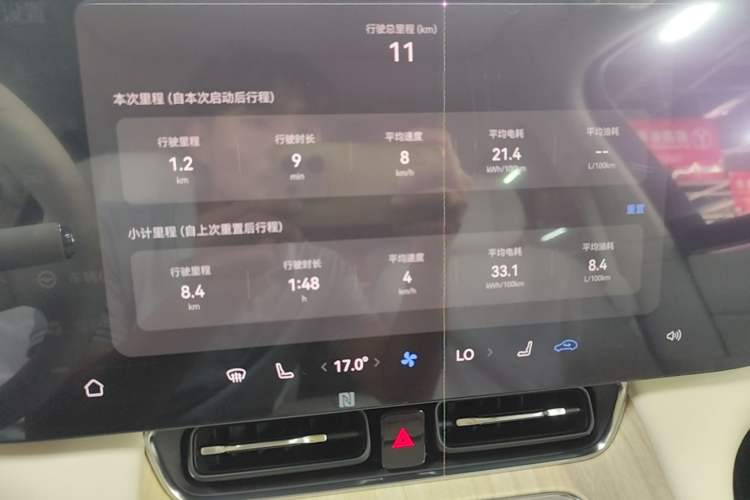 Used Hima AITO M8 2025 Extended-Range Max Version 37 kWh 5-Seater Audio And AC Panel