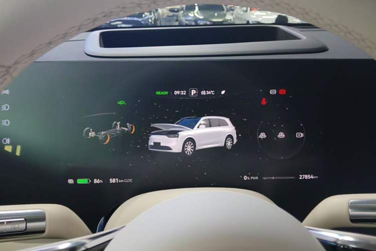 Used Hima AITO M8 2025 Model, Pure Electric Max+ Six-Seat Long-Range Version Instrument Cluster