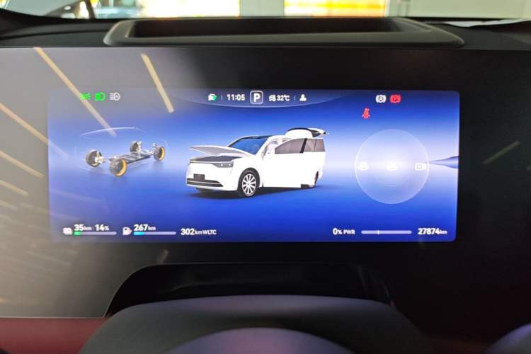 Used Hima AITO M8 2025 Extended-Range Max+ Version 53.4 kWh 6-Seater Edition Instrument Cluster