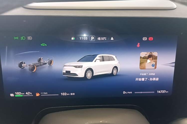 Used Hima AITO M8 2025 Extended-Range Ultra Version 53.4 kWh 6-Seater Edition Instrument Cluster