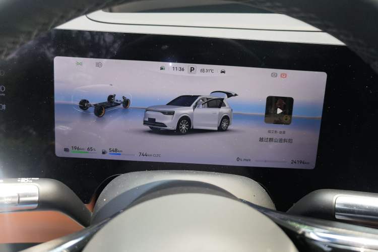Used Hima AITO M8 2025 Extended-Range Max+ Version 53.4 kWh 5-Seater Edition Instrument Cluster