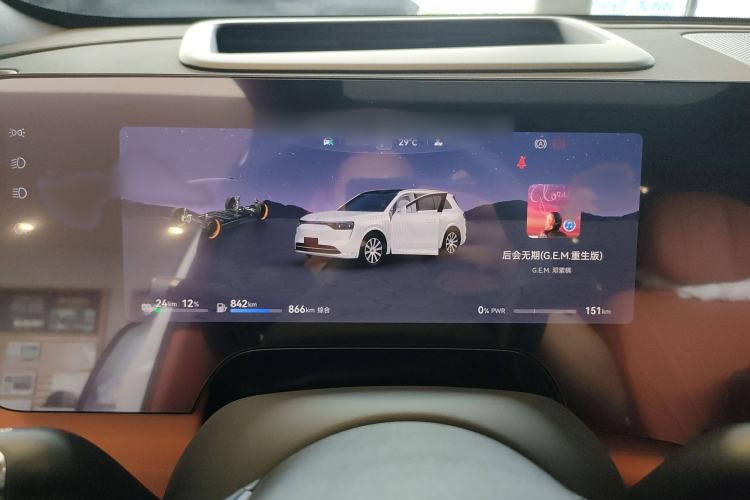 Used Hima AITO M8 2025 Extended-Range Max+ Version 53.4 kWh 6-Seater Edition Instrument Cluster