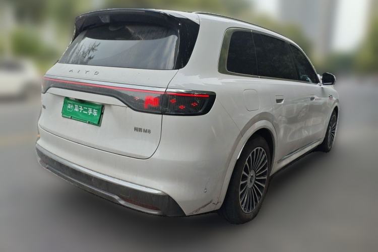 Used Hima AITO M8 2025 Extended-Range Max+ Version 53.4 kWh 6-Seater Edition Rear Right 45 Deg