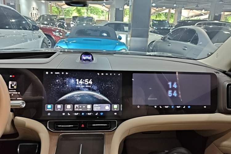 Used Hima AITO M9 2024 Range-Extended Ultra Version 52 kWh 5-Seater Model Audio And AC Panel