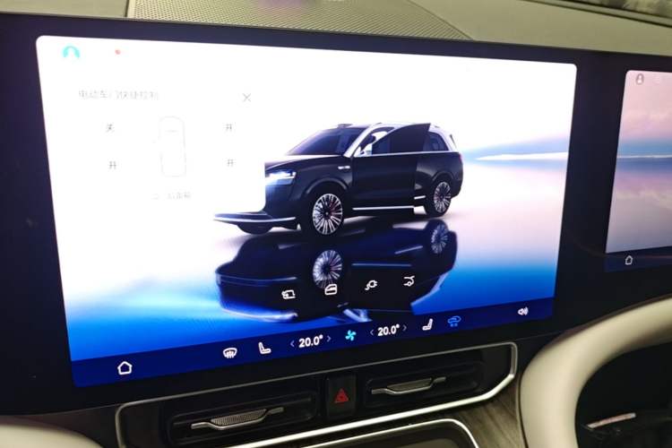 Used Hima AITO M9 2024 Range-Extended Ultra Version 42 kWh 6-Seater Model Audio And AC Panel