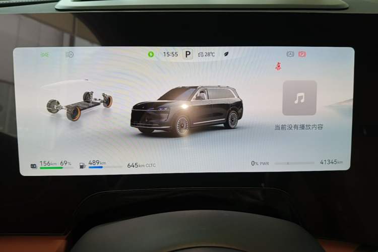 Used Hima AITO M9 2024 Range-Extended Ultra Version 42 kWh 6-Seater Model Instrument Cluster