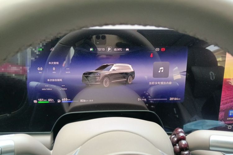 Used Hima AITO M9 2024 Range-Extended Ultra Version 52 kWh 5-Seater Model Instrument Cluster