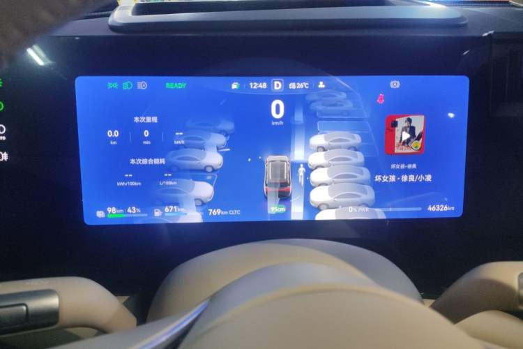 Used Hima AITO M9 2024 Range-Extended Ultra Version 42 kWh 6-Seater Model Instrument Cluster