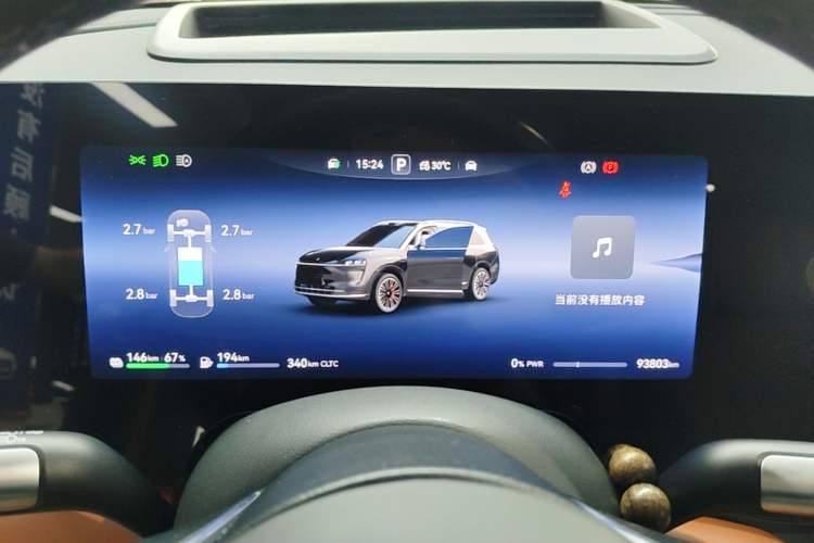 Used Hima AITO M9 2024 Range-Extended Ultra Version 42 kWh 6-Seater Model Instrument Cluster