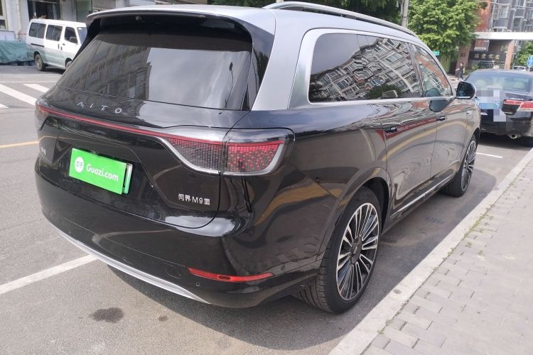 Used Hima AITO M9 2024 All-Electric Ultra Version 100 kWh 6-Seater Model Rear Right 45 Deg